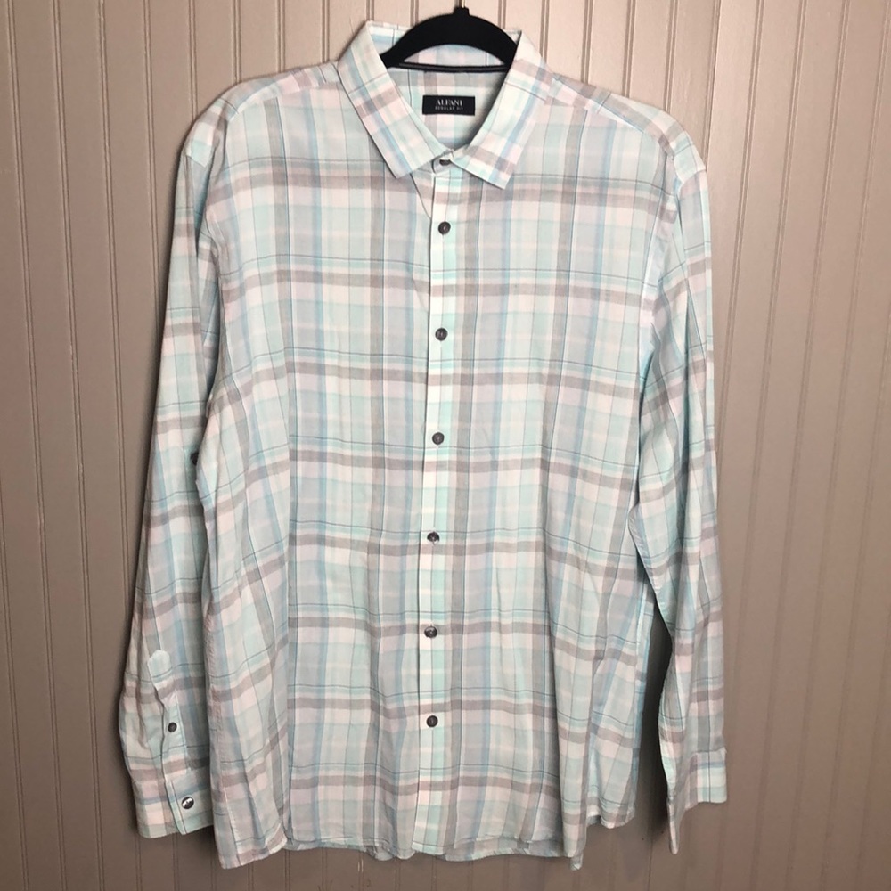 ALFANI Regular Fit Button Up